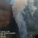 Incendio con tres focos en el Maigm&oacute;, en Tibi (Alicante)