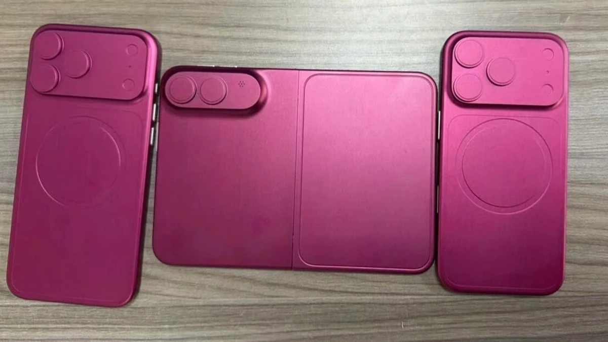 El iPhone Fold aparece junto al iPhone 18 Pro y la diferencia de tamaño es importante