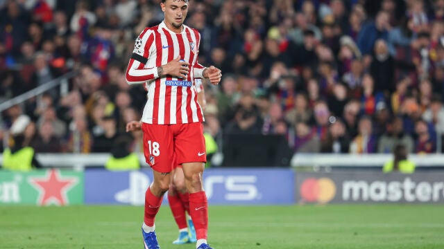 Marc Pubill of Atletico de Madrid in action during the UEFA Champions League 2025/26 Quarter-finals First Leg, football match played between FC Barcelona and Atletico de Madrid at Spotify Camp Nou stadium on April 08, 2026 in Barcelona, Spain. AFP7 08/04/2026 ONLY FOR USE IN SPAIN
