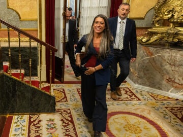 Miriam Nogueras en un pleno del Congreso de los Diputados.