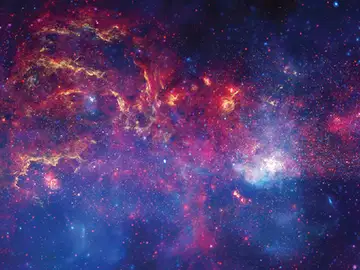 Imagen obtenida a partir de datos del X-Ray Chandra y el Telescopio Espacial Hubble NASA
