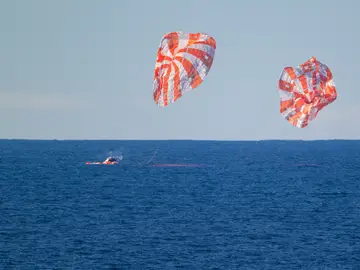 Así fue el amerizaje de la cápsula Orion NASA