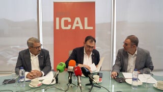 El presidente de Vitartis, Santiago Miguel Casado, y el vicepresidente Javier Oblanca, participan en los Desayunos de la Agencia Ical