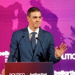 El presidente del Gobierno, Pedro S&aacute;nchez, durante su intervenci&oacute;n en el 'European Pulse Forum'.