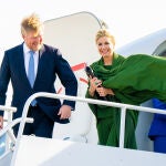 El look de M&aacute;xima de Holanda en Estados Unidos. 