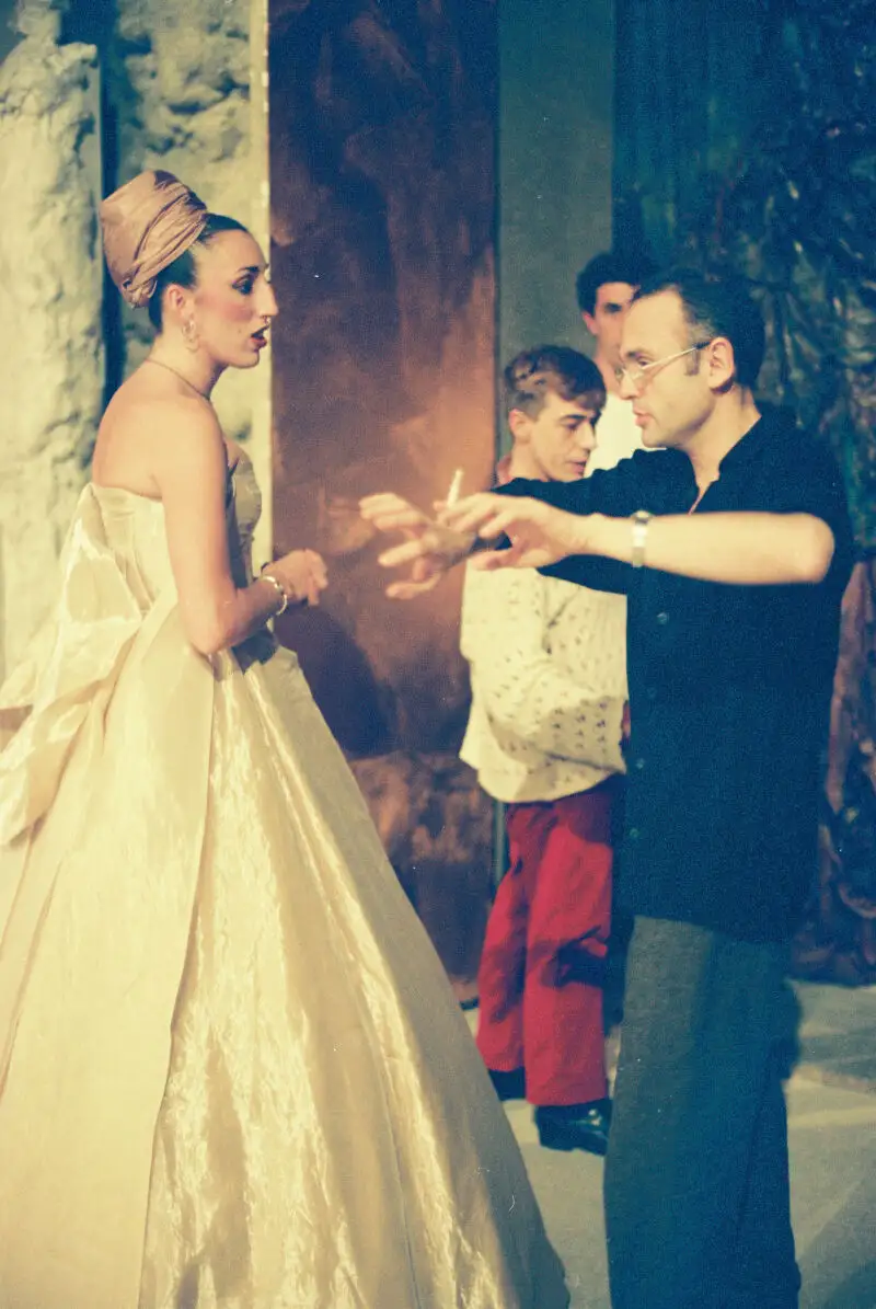 Rossy de Palma y Juan Carlos Pérez de la Fuente, en 1997