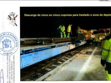 Informe de la Guardia Civil sobre el traslado de tramos de v&iacute;a de Adamuz por orden judicial
