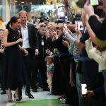 Harry y Meghan Markle, a su llegada a Melbourne, Australia