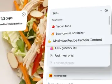 Chrome permite guardar prompts para Gemini como ‘Skills’ y reutilizarlos con un clic en cualquier web. Chrome permite guardar prompts para Gemini como ‘Skills’ y reutilizarlos con un clic en cualquier web.