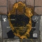 Vandalizan la placa en memoria de Modesto Carriegas, v&iacute;ctima de ETA