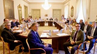 Representantes de la plataforma en defensa de las conexiones ferroviarias de Salamanca