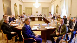 Representantes de la plataforma en defensa de las conexiones ferroviarias de Salamanca Representantes de la plataforma en defensa de las conexiones ferroviarias de Salamanca