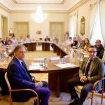 Representantes de la plataforma en defensa de las conexiones ferroviarias de Salamanca