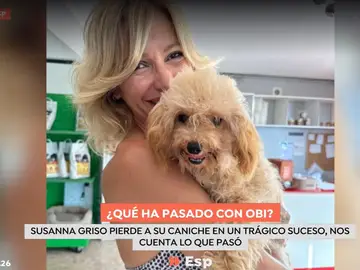 Susanna Griso relata en 'Espejo Público' cómo murió su perra Obi y desmiente la versión difundida sobre el ataque Susanna Griso relata en 'Espejo Público' cómo murió su perra Obi y desmiente la versión difundida sobre el ataque