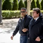 El exchófer de la familia Bárcenas Sergio Ríos a su salida de la Audiencia Nacional