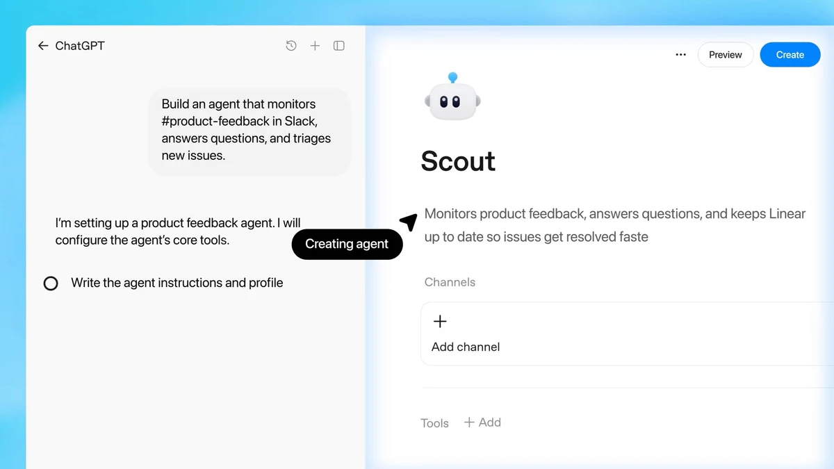 OpenAI presenta los agentes de workspace para que ChatGPT te ayude a trabajar en equipo