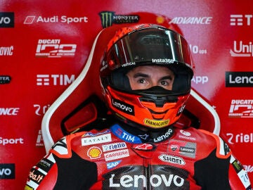 MARQUEZ Marc (spa), Ducati Lenovo Team, Ducati Desmosedici GP26, portrait during the 2025 MotoGP Michelin Grand Prix de France from May 8 to 10th 2026 at the Circuit Bugatti in Le Mans, France - Photo Studio Milagro / DPPIAFP7 08/05/2026 ONLY FOR USE IN SPAIN