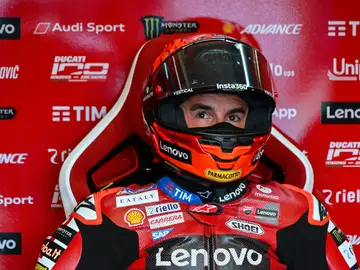 Marc Márquez, este sábado en Le Mans MARQUEZ Marc (spa), Ducati Lenovo Team, Ducati Desmosedici GP26, portrait during the 2025 MotoGP Michelin Grand Prix de France from May 8 to 10th 2026 at the Circuit Bugatti in Le Mans, France - Photo Studio Milagro / DPPIAFP7 08/05/2026 ONLY FOR USE IN SPAIN