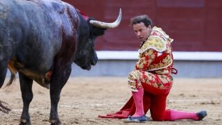 MADRID, 13/05/2026.- El diestro Antonio Ferrera durante el quinto festejo taurino de la Feria de San Isidro que se celebra este miércoles en la Monumental de Las Ventas, en Madrid. 