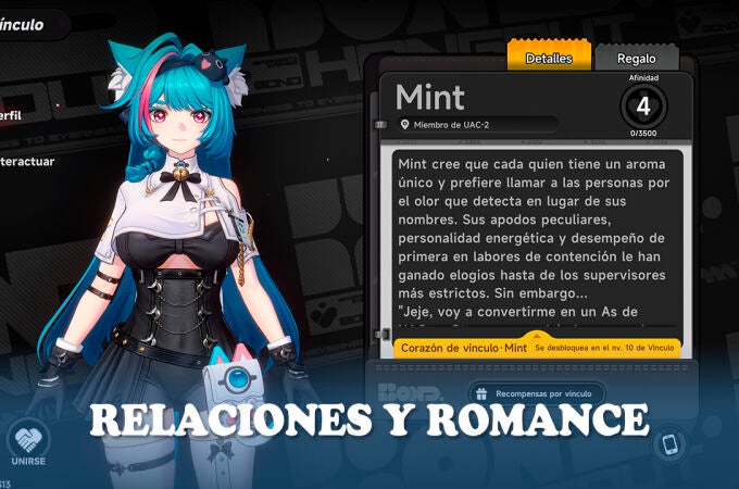 Cómo mejorar los vínculos de personajes en Neverness to Everness y tener romances