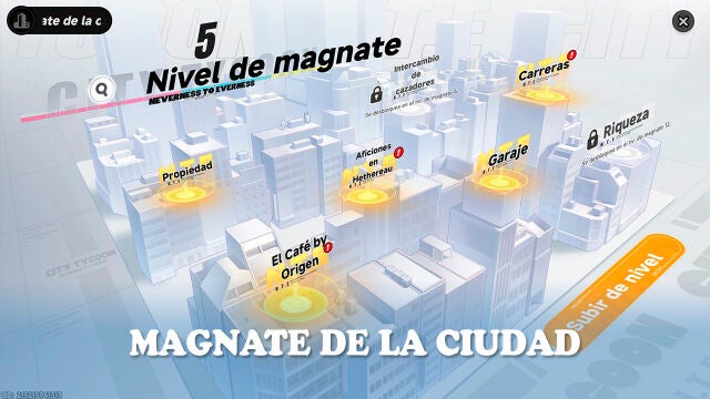Cómo subir el nivel de magnate en Neverness to Everness y sus funciones
