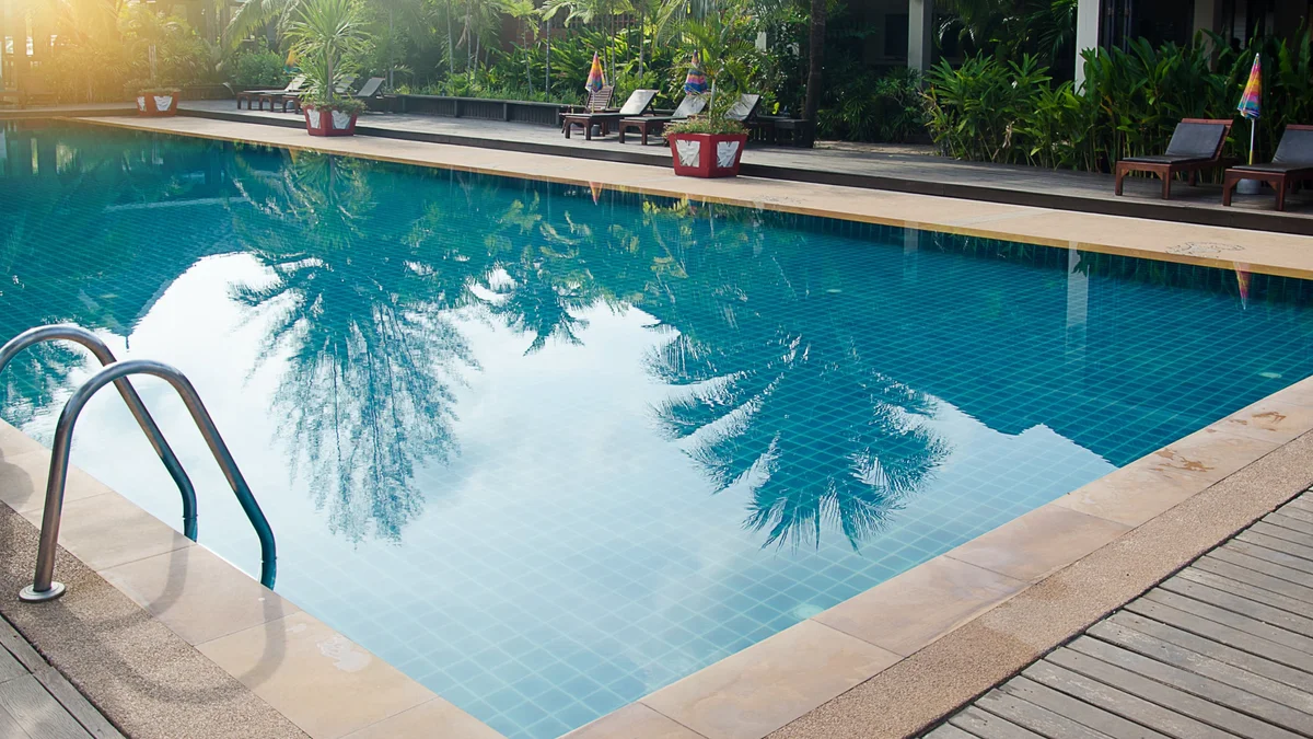 Imagen de archivo de una piscina