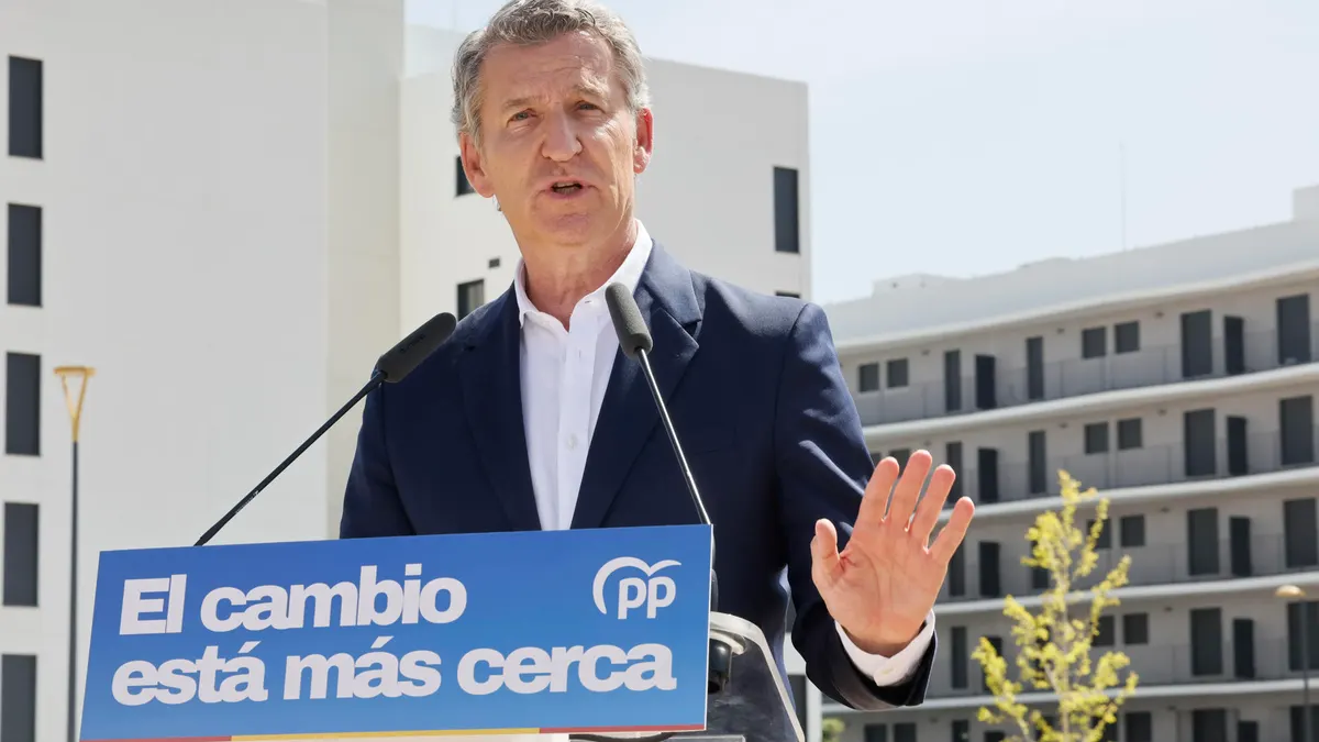 El presidente del PP, Alberto Núñez Feijóo