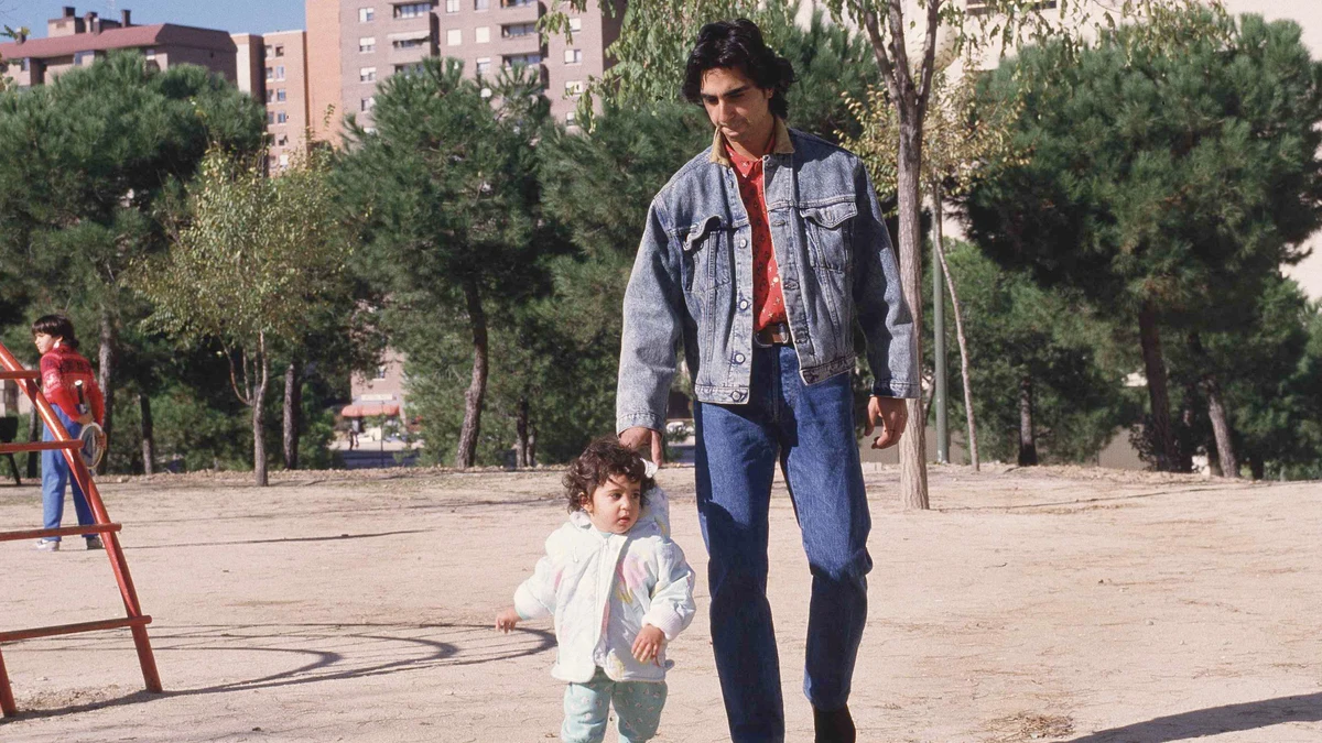 Antonio Flores, con su hija Alba