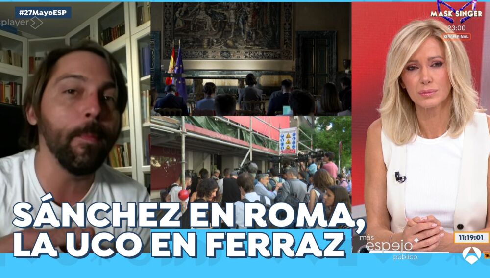 Juan Soto Ivars critica en Espejo Público el papel de Gabriel Rufián dentro del “sanchismo” y destaca la labor de funcionarios policiales y agentes de la UCO que investigan “a escondidas” de sus superiores políticos