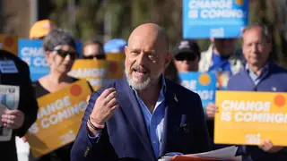 Election 2026 California Governor California Republican gubernatorial candidate Steve Hilton speaks at a news conference at the San Mateo County Elections office Friday, June 5, 2026, in San Mateo, Calif. (AP Photo/Jeff Chiu)