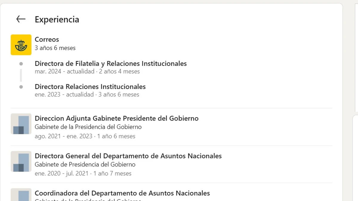 El perfil de Linkedin de la sucesora de Leire Díez en Correos, Nuria Lera Hervás
