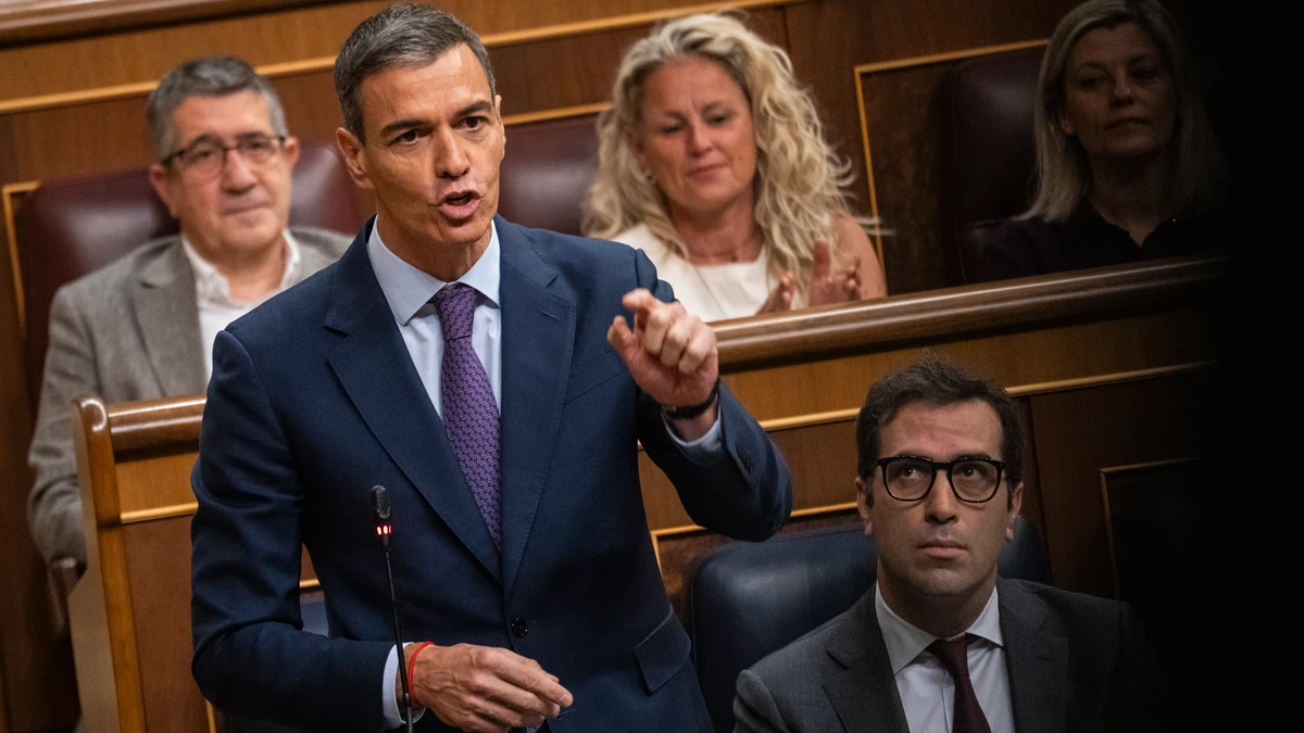 Pedro Sánchez, PSOE, en el Pleno del Congreso de los Diputados. David Jar