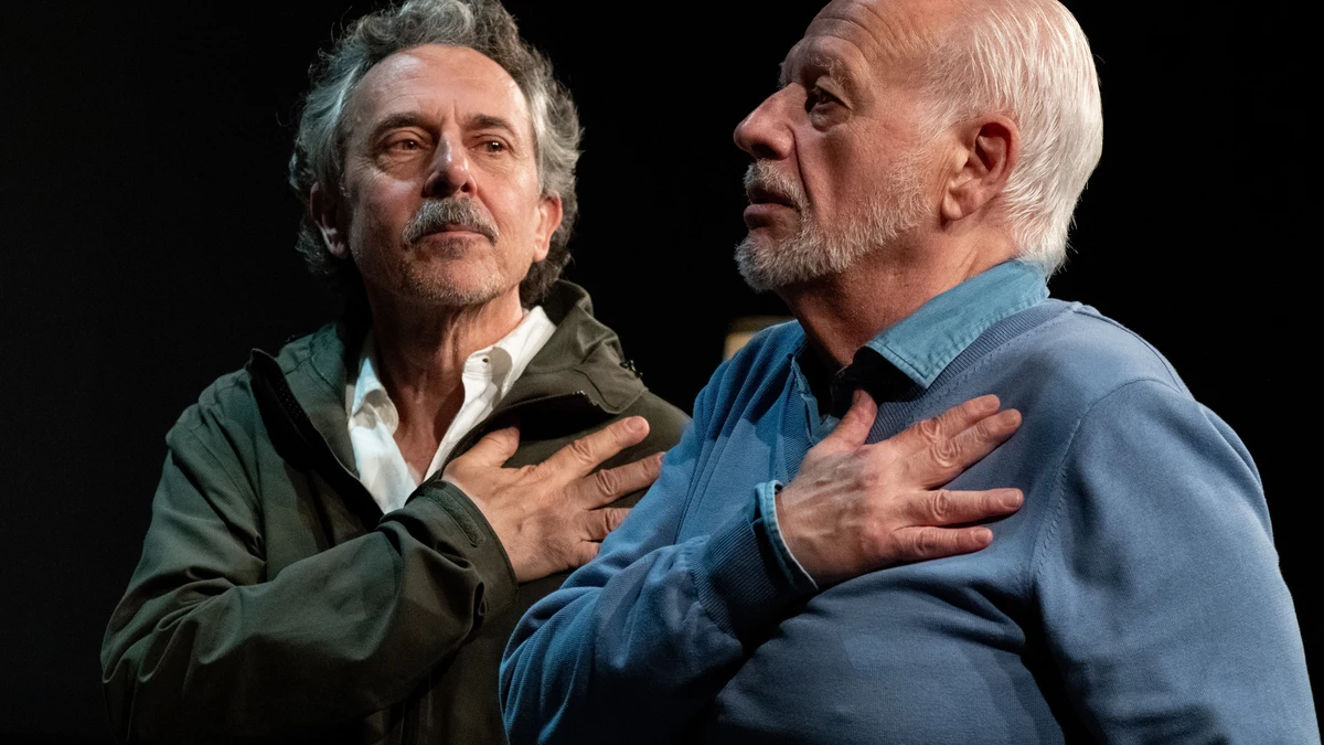 Pere Ponce y Juan Echanove, en un ensayo de la pieza que programa el Teatro Español