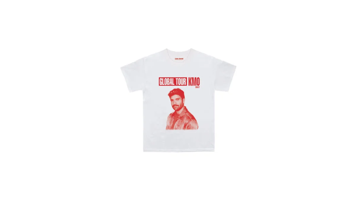 Camiseta fotográfica blanca Global Tour KM0