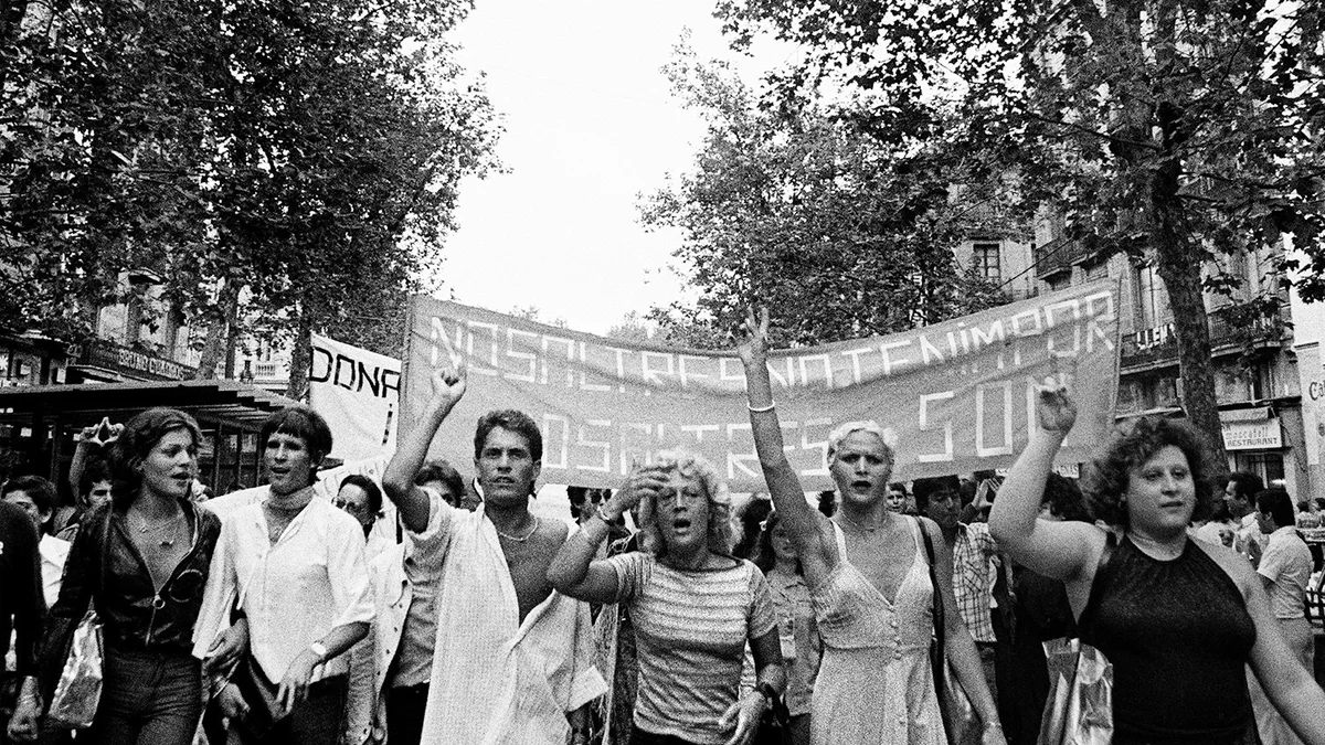 Primera gran manifestación LGTBI+ en España, 1977
