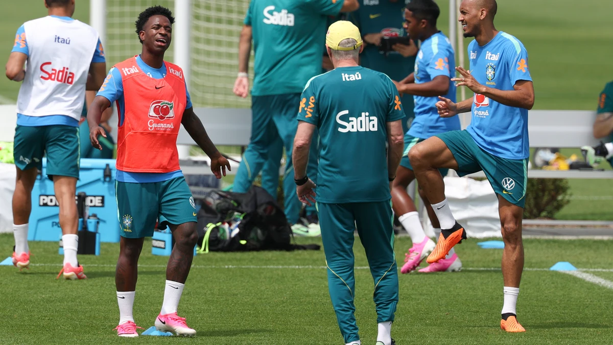 Entrenamiento de la selección Brasil en Morristown
