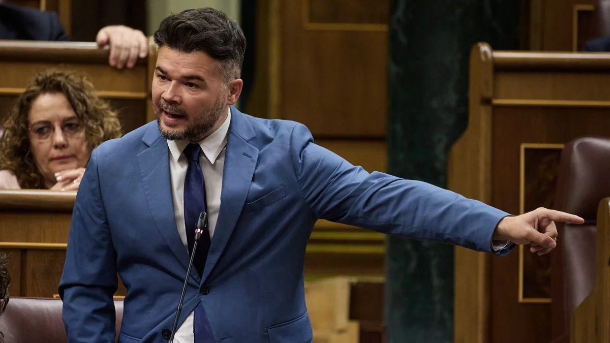 El portavoz de ERC en el Congreso, Gabriel Rufián