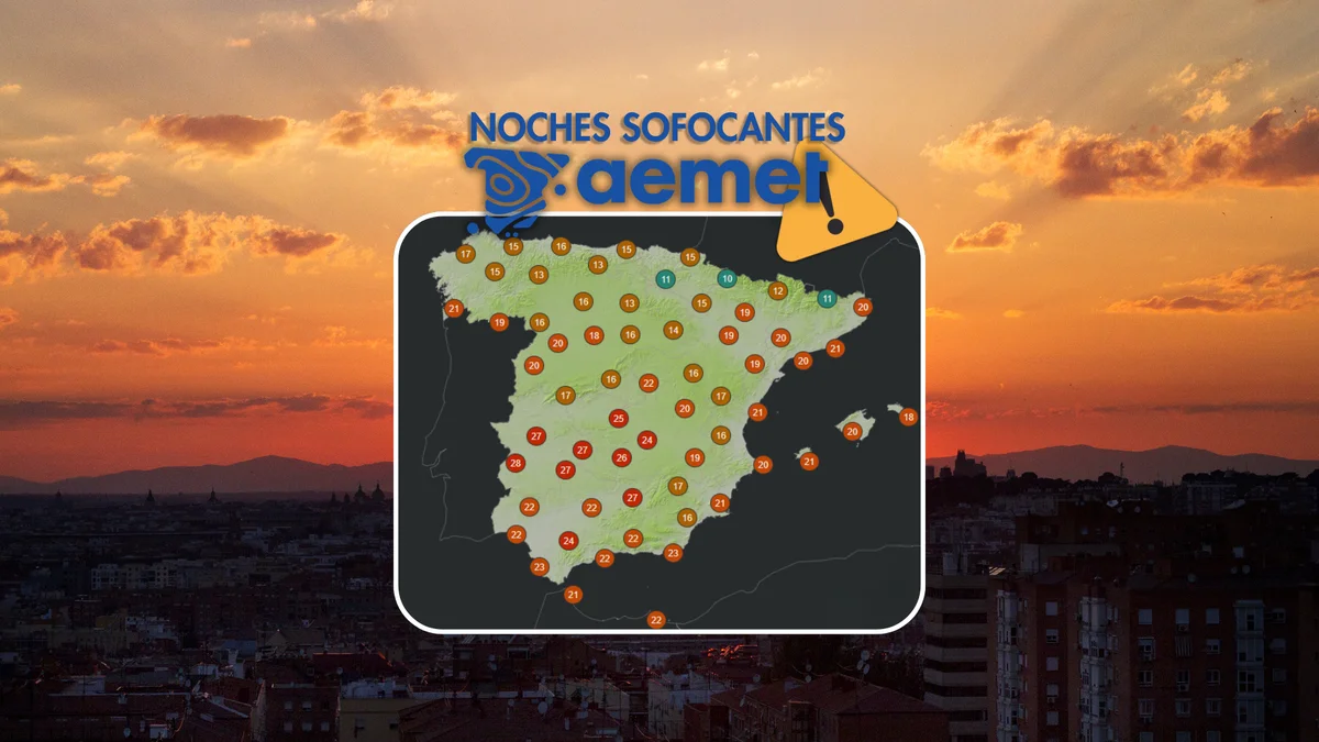 La AEMET insta a los ciudadanos de estas siete localidades a prepararse para dormir por encima de los 25 grados esta noche
