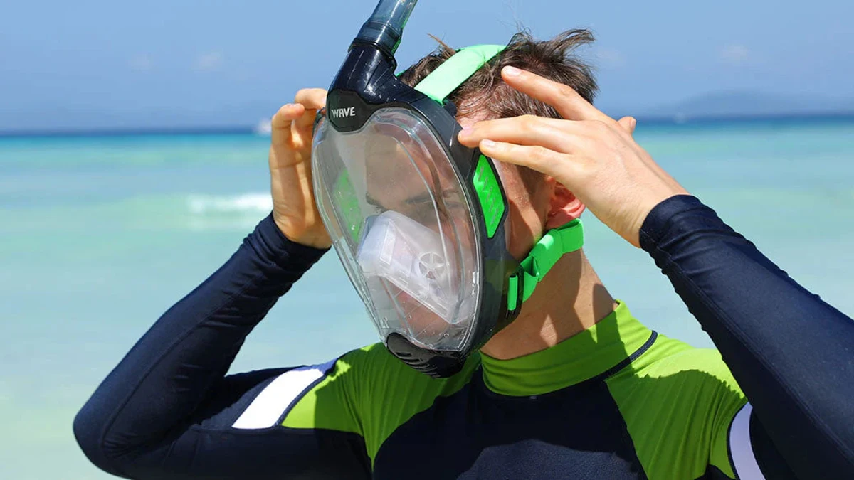 Si las gafas normales de snorkel no te sellan bien en la nariz, estas máscaras panorámicas son tu solución