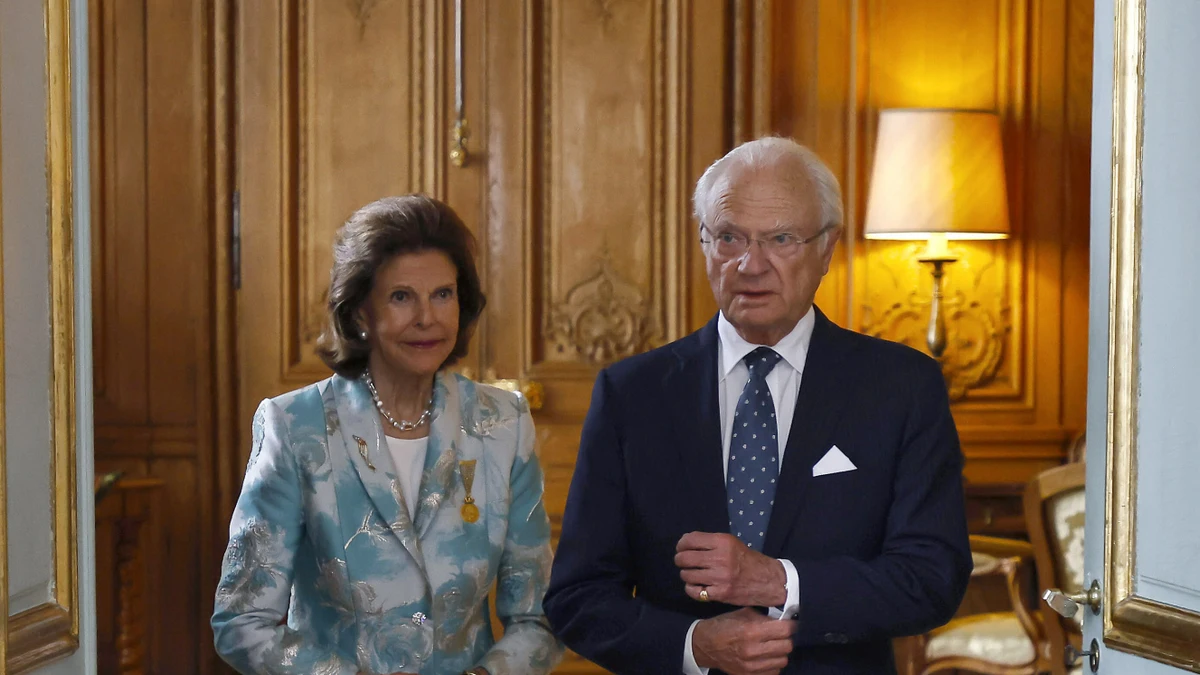 Los reyes Carlos Gustavo y Silvia de Suecia