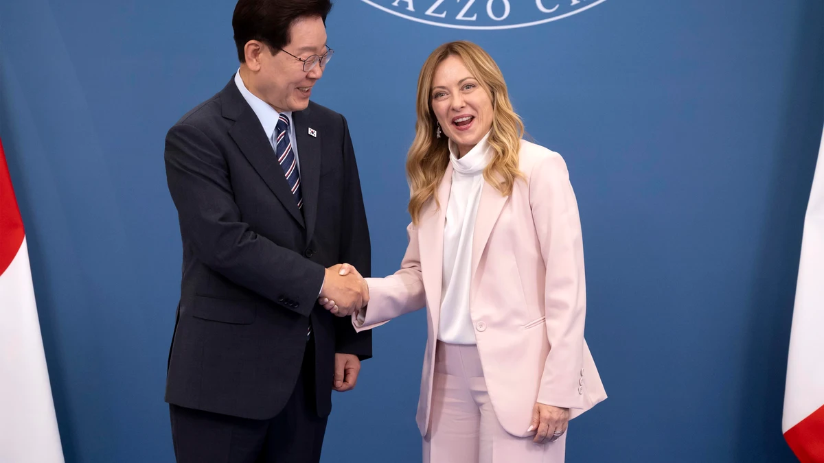 Italian Prime Minister Meloni meets South Korean President Lee in Rome