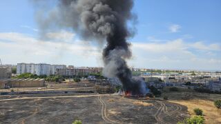 Columna de humo en Sevilla