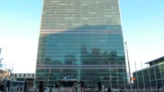 EEUU/China.- Muere un activista tibetano tras inmolarse a lo bonzo frente a la sede de la ONU en Nueva York, EEUU (Foto de ARCHIVO) February 10, 2025, New York, United States: The United Nations Building is seen in Manhattan, New York City. Europa Press/Contacto/Jimin Kim 10/02/2025 ONLY FOR USE IN SPAIN