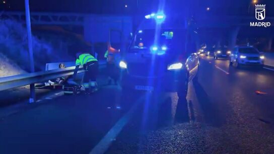 Madrid: un muerto y siete heridos en dos accidentes simultáneos en la ...
