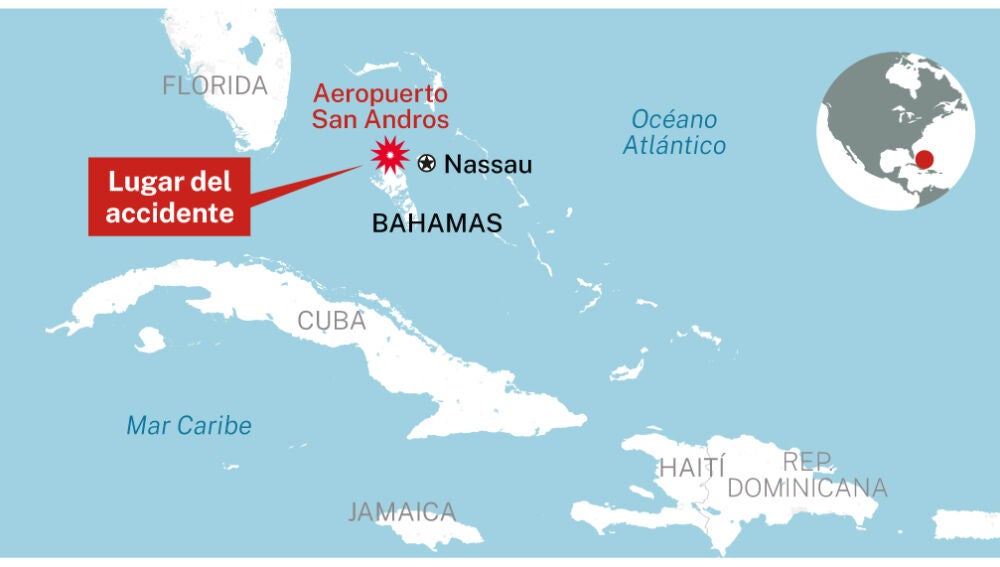 Accidente de avión en Bahamas