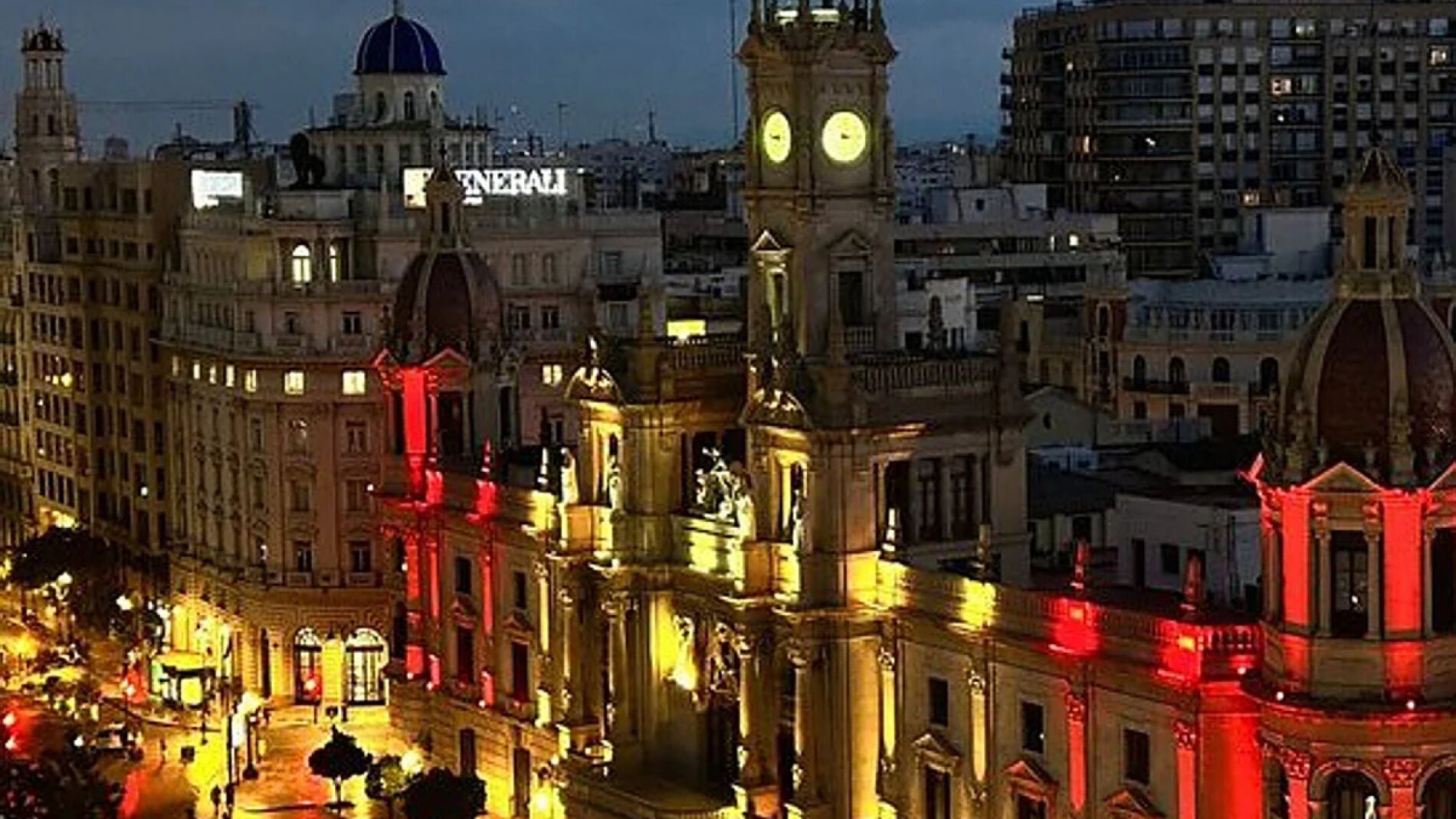 Una pantalla gigante en la plaza del Ayuntamiento de Valencia retransmitirá la final del Mundial