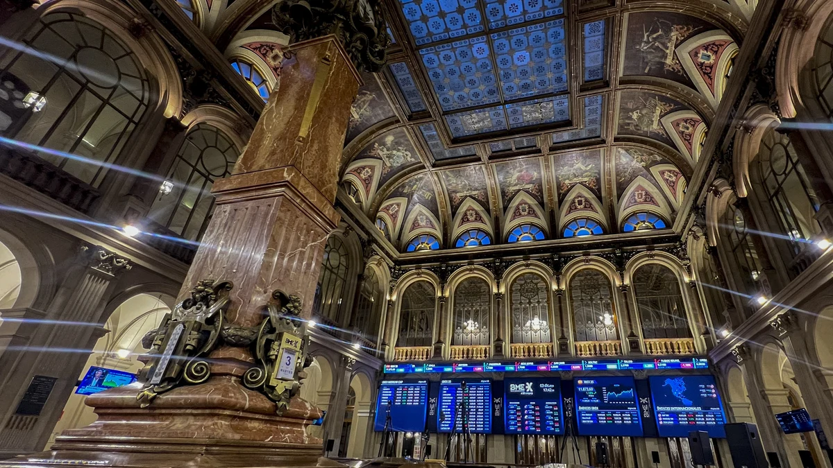 Imagen del Palacio de la Bolsa, en Madrid