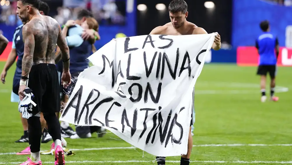 Argentina.- Argentina podría enfrentarse a medidas disciplinarias por la pancarta sobre las Islas Malvinas