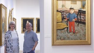 Los pintores Iris Lázaro y Eduardo Laborda ceden su coleccion de retratos al Ayuntamiento de Agreda