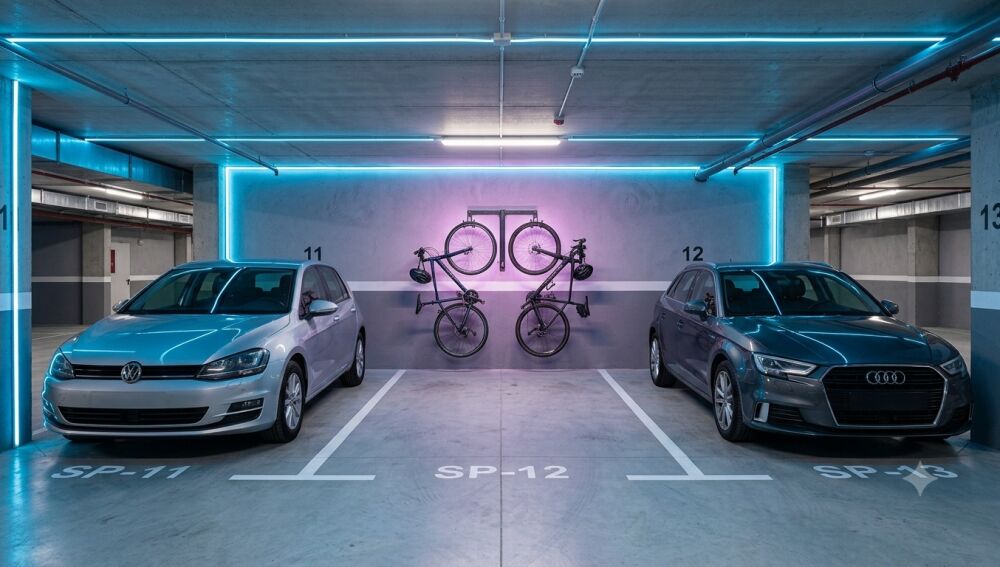 ¿Se pueden guardar bicicletas en una plaza de garaje comunitaria? La Ley de Propiedad Horizontal zanja el debate